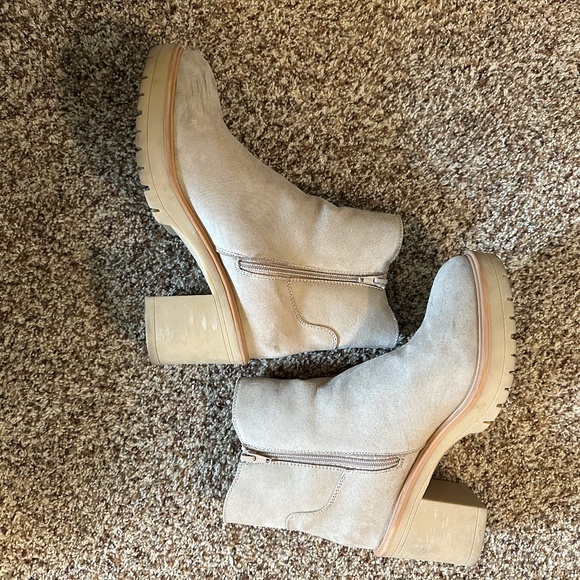 Suede Boot with Block Heel - Picture 3 of 5